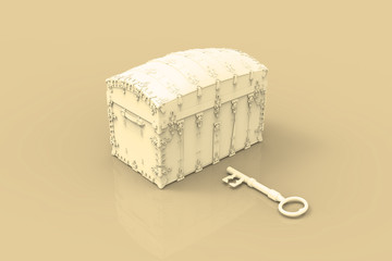 Treasure Chest 3D render