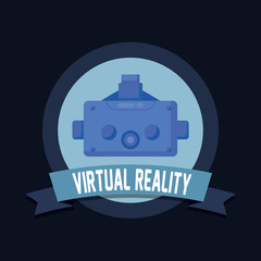 mask of reality virtual technology vector illustration design