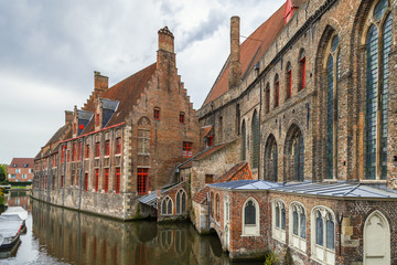Fototapeta na wymiar Old St. John's Hospital, Bruges, Belgium