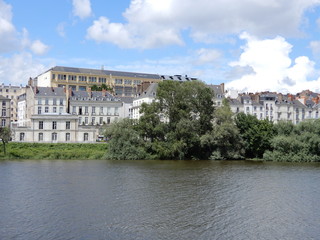 Obraz premium Quai de la Fosse, Nantes, Loire-Atlantique, France