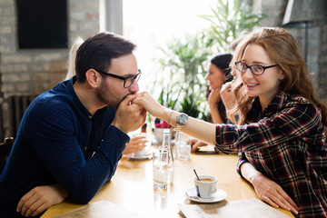 Picture of young business colleagues on break