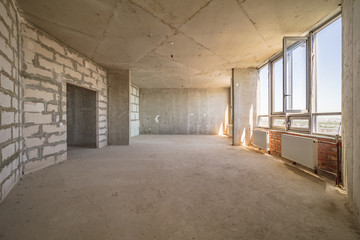 Empty dirty room