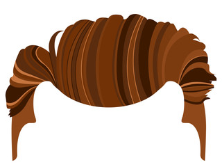 Hair hipster icon