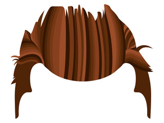 Hair hipster icon