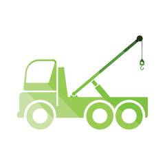 Car towing truck icon