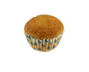 Muffin on white background 