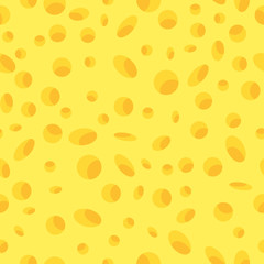 Fototapeta na wymiar Cheese seamless pattern. Flat vector cartoon illustration. Objects isolated on a white background.
