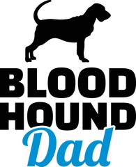 Bloodhound dad silhouette
