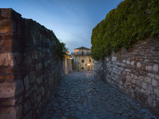 Enclosed footpath at Belgrade Fortress, Belgrade, Serbia