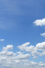 Blue sky and cloudy background