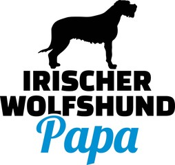 Irish Wolfhound dad silhouette german