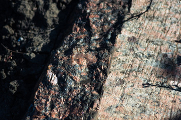 rocks and stones of the sea coast