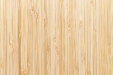 Gordijnen Bamboo surface merge for background, top view brown wood paneling © sorrapongs