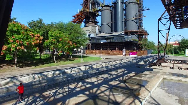 Parque Fundidora Aerial Footage Drone
