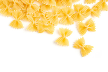 Pasta isolated on white background