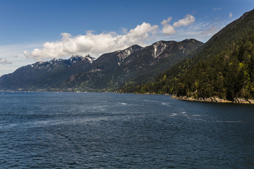 Ocean view from Horseshoe Bay, Vancouver, BC, Canada.	