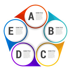 Infographic design template. Creative concept with 5 steps