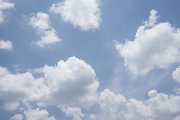 Blue sky with clouds natural view,
