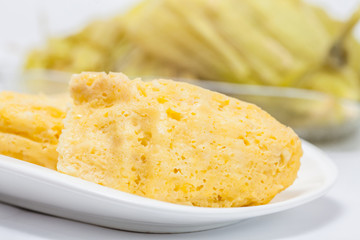 Colombian Sweet Corn Wrap Preparation