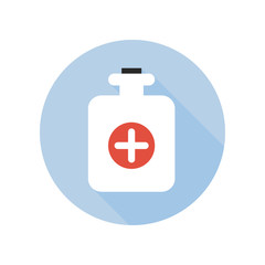 Hot Water Bottle Icon. Healthcare and Medical Theme.