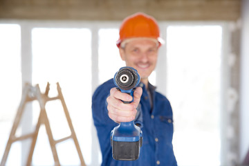 Handyman with drill