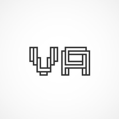 Initial Letter VA Logo Template Vector Design