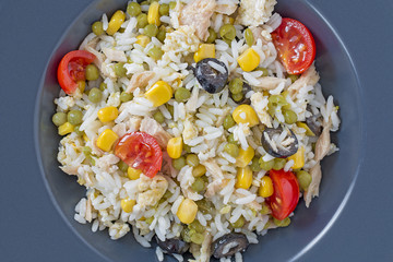 Cold rice salad from above.