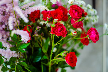 Lovely bouquet of different colors