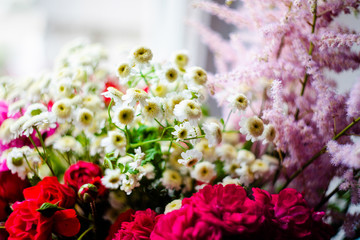 Beautiful bouquet of different colors