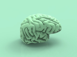 Human Brain Pastel 3D Render