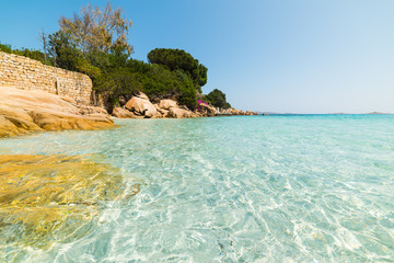 Fototapeta na wymiar beautiful sea in Capriccioli beach