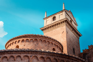 Obraz premium Rotonda of Saint Lorenzo - italian romanesque architecture - travel destinations - Mantua italy