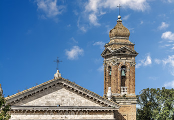 Fototapeta na wymiar steeple of Madonna del Soccorso cathedral