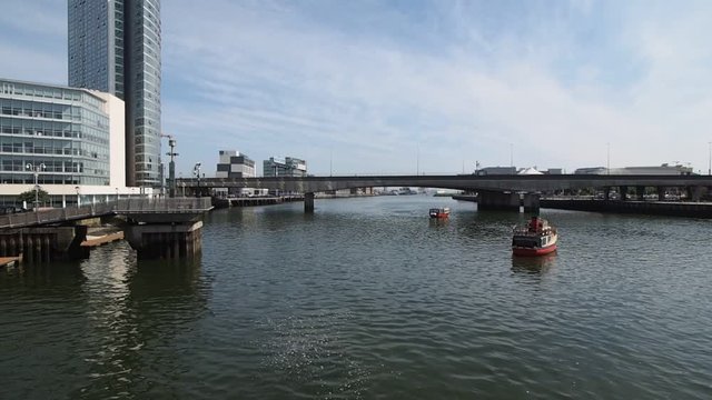 bridge over river Lagan in Belfast