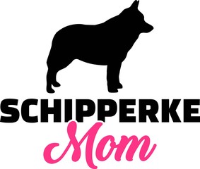 Schipperke mom silhouette