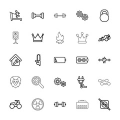 Collection of 25 power outline icons