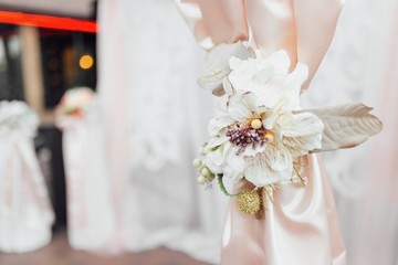 wedding decor in light colors
