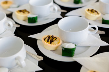 coffee break for the meeting at hotel