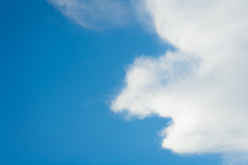 Unusual summer sky in the middle of the day.