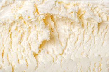 texture of white ice cream like background, close up