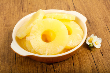Canned pineapple