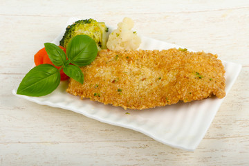 Chicken with sesame seeds