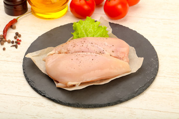 Raw chicken breast