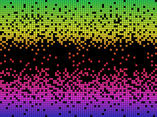 Vector spectrum colorful pixels background. 