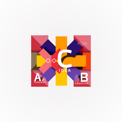 Vector infographic options banner, paper style design