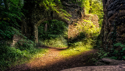 Fototapeta premium Ruine im sonnenlicht