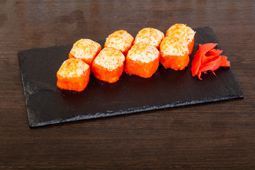 Delicious sushi roll