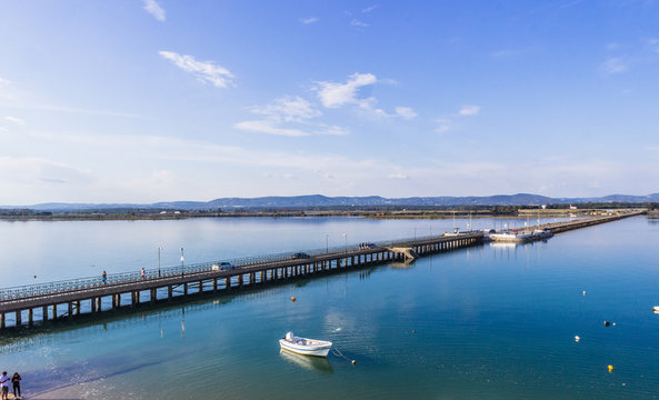Bridge to Faro Island - Algarve Summer 