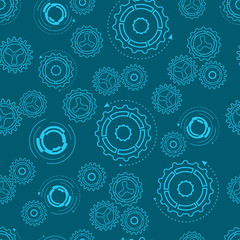 Gears. Seamless background.