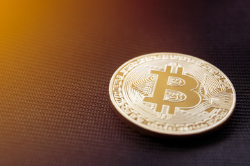 Physical Gold Bitcoin Background